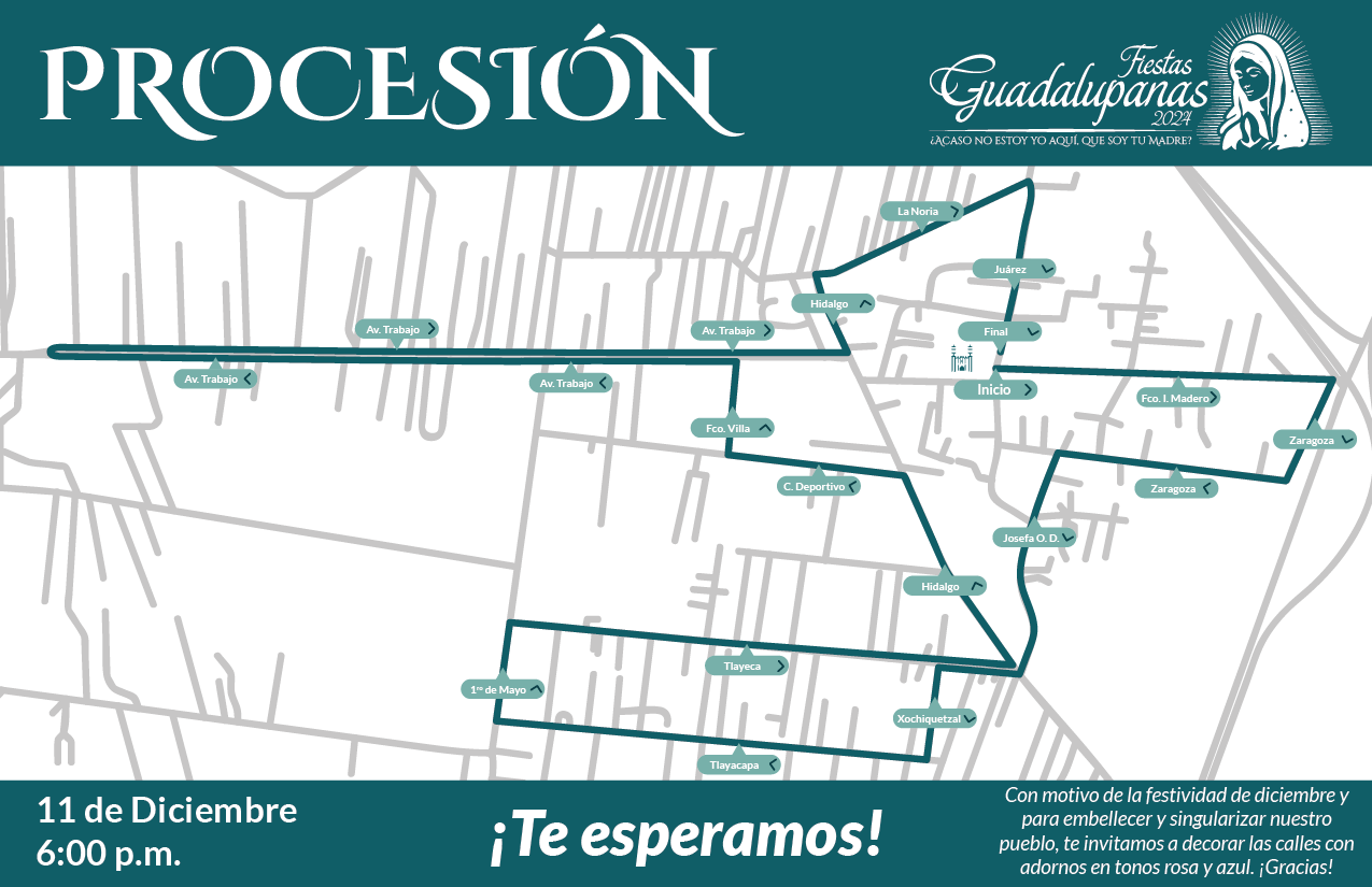 procesion fiestas guadalupanas