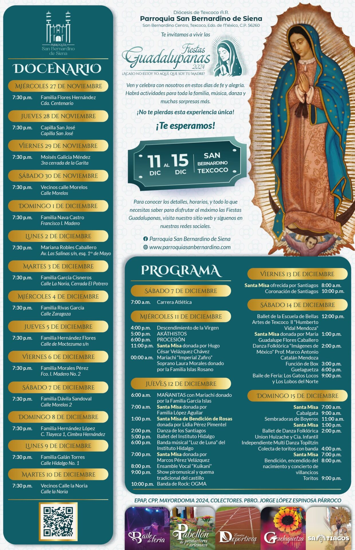 programa fiestas guadalupanas 2024